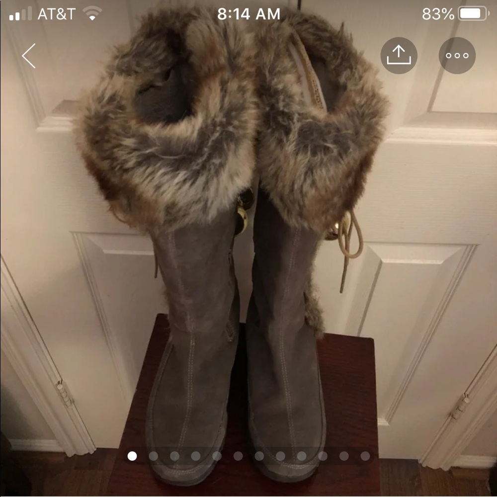 Mountrek Taupe Suede Elk Lodge Boots